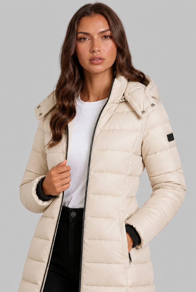 Puffer coat detail - Elma Boutique