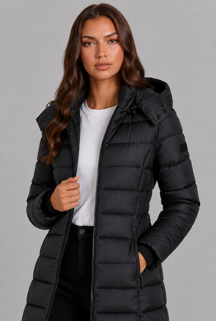 Puffer coat detail - Elma Boutique