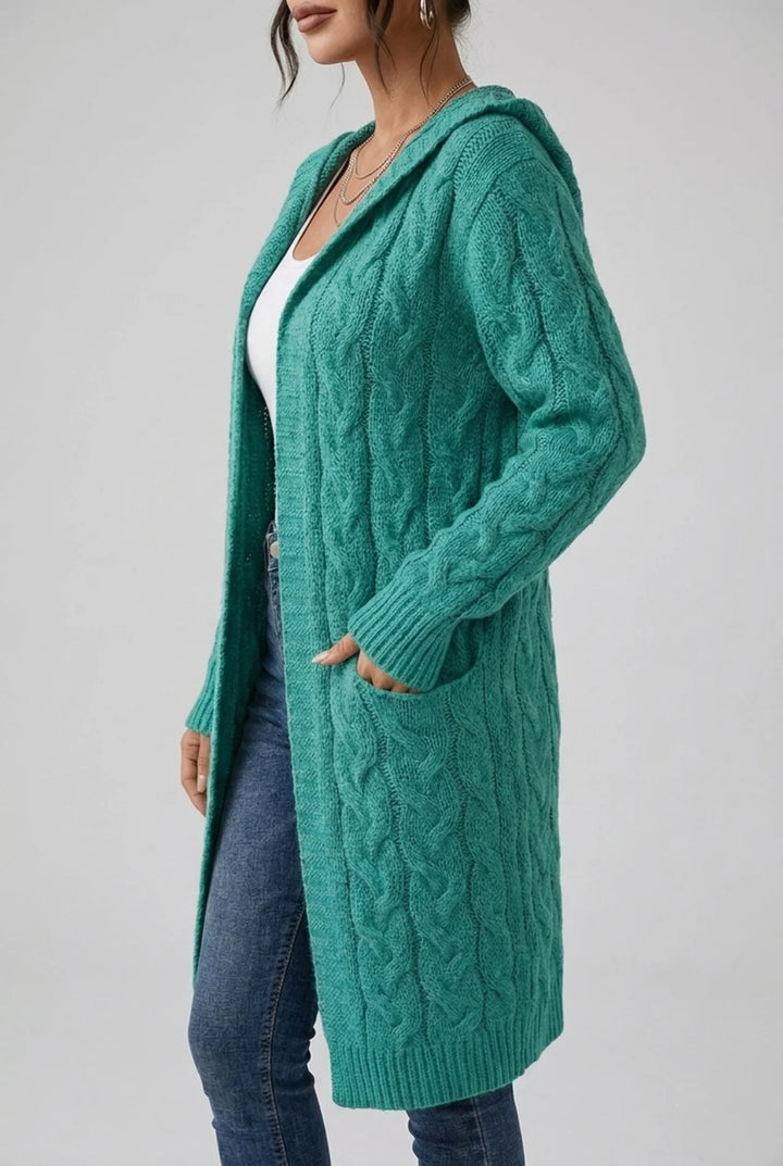 Sabine - Plus Size Hooded Cardigan
