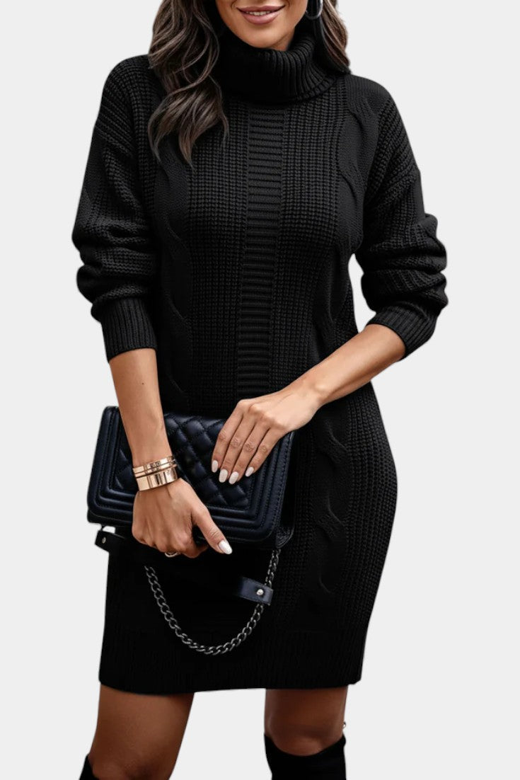 Black sweater dress - Elma Boutique