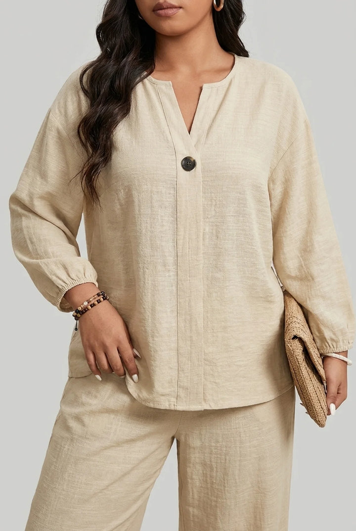 Renata - Plus Size Shirt and Pants Set