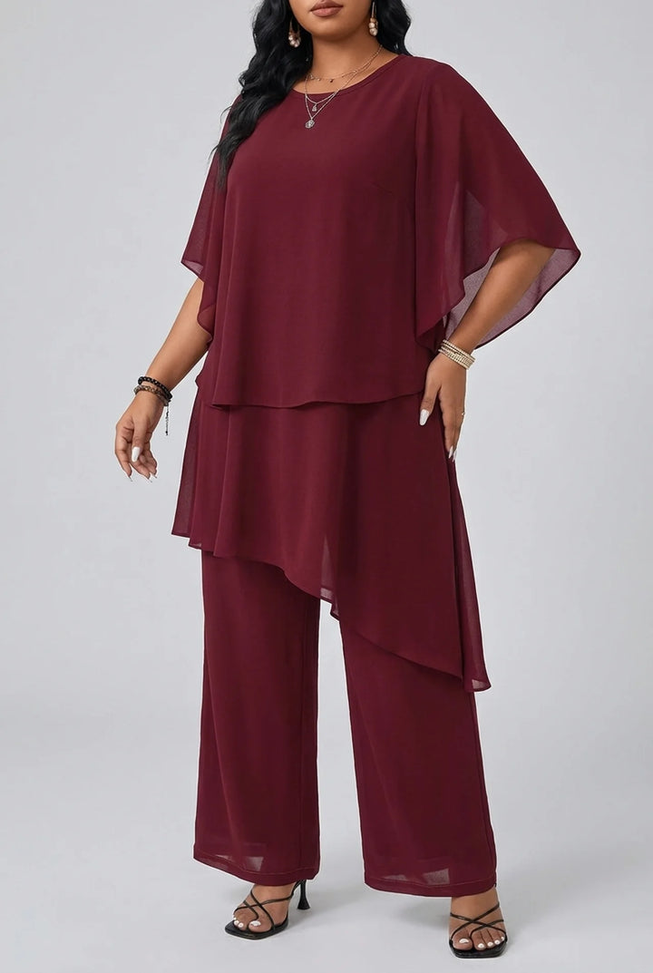 Odette - Plus Size Top and Pants Set