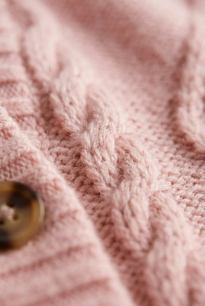 Lena - Plus Size Cable Knit Cardigan