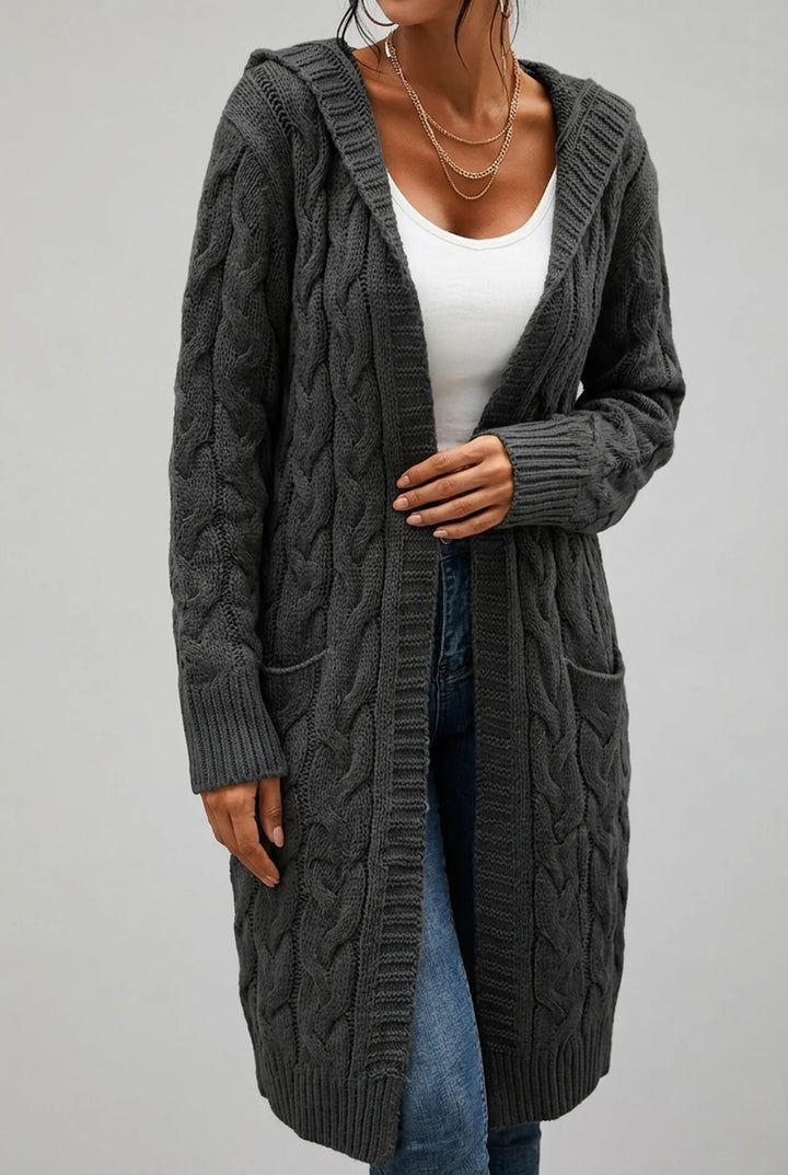 Sabine - Plus Size Hooded Cardigan