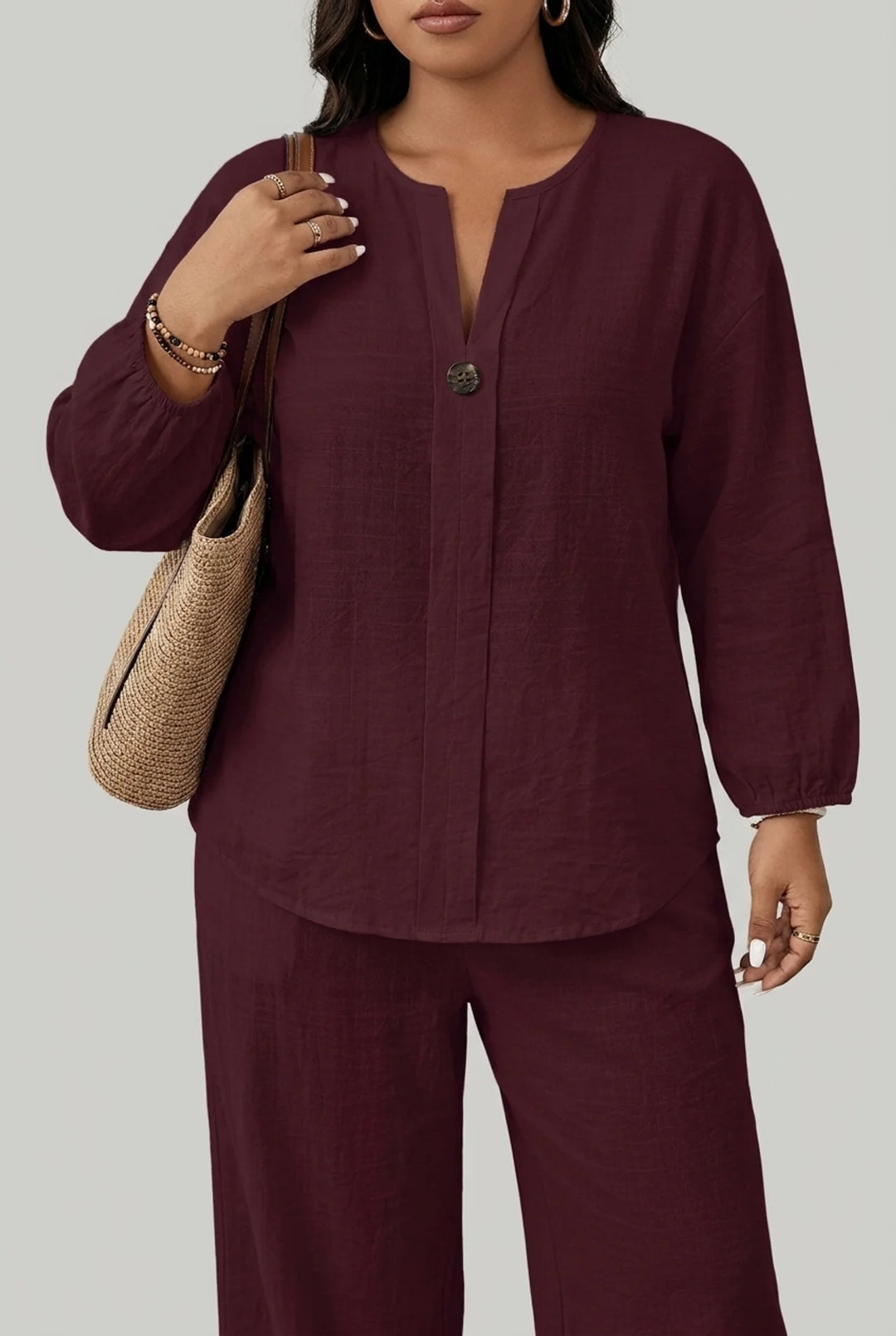 Renata - Plus Size Shirt and Pants Set