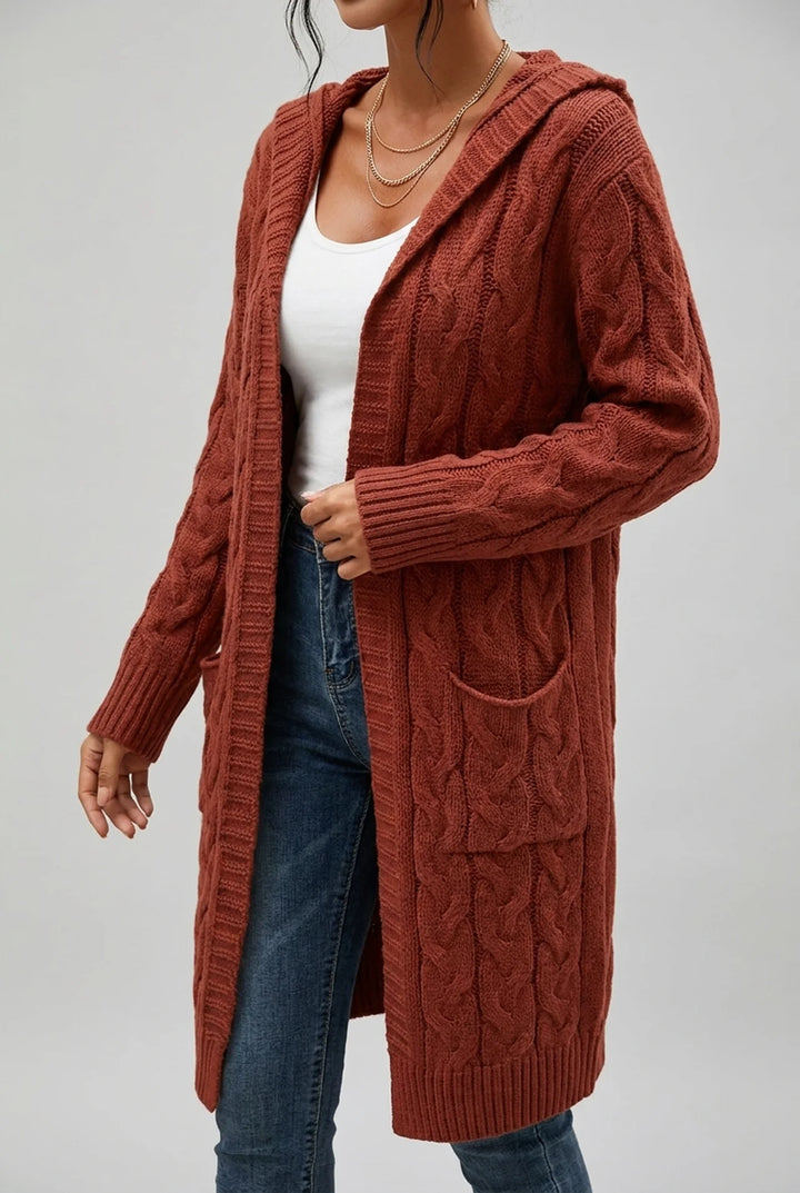 Sabine - Plus Size Hooded Cardigan