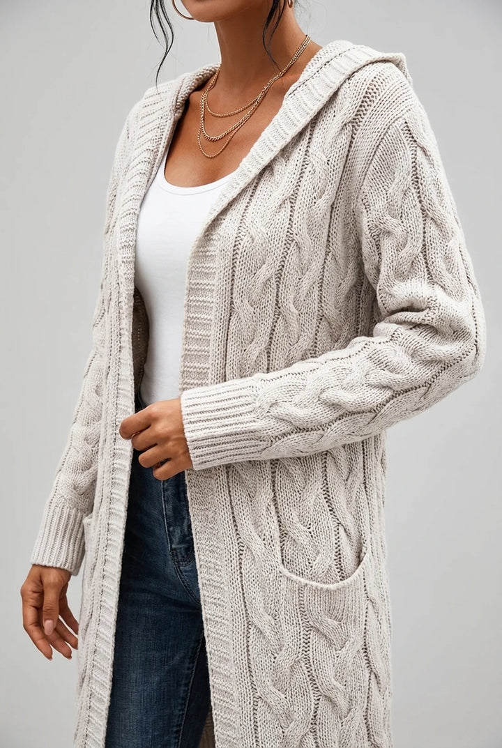 Sabine - Plus Size Hooded Cardigan