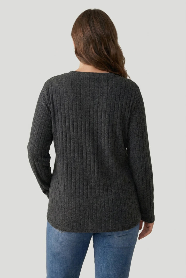 Thea - Plus Size Ribbed Sweater