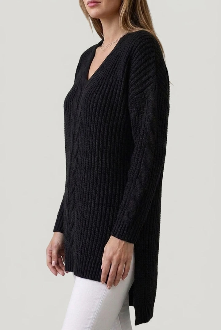 Iris - Plus Size V Neck Sweater