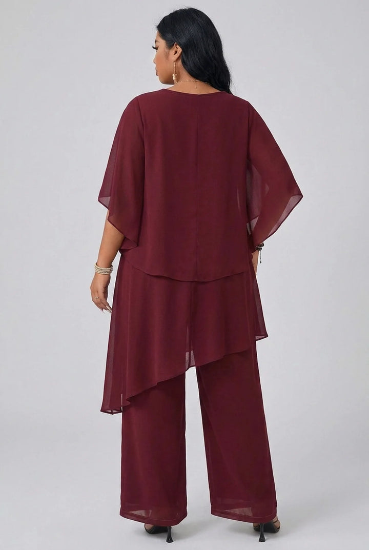 Odette - Plus Size Top and Pants Set