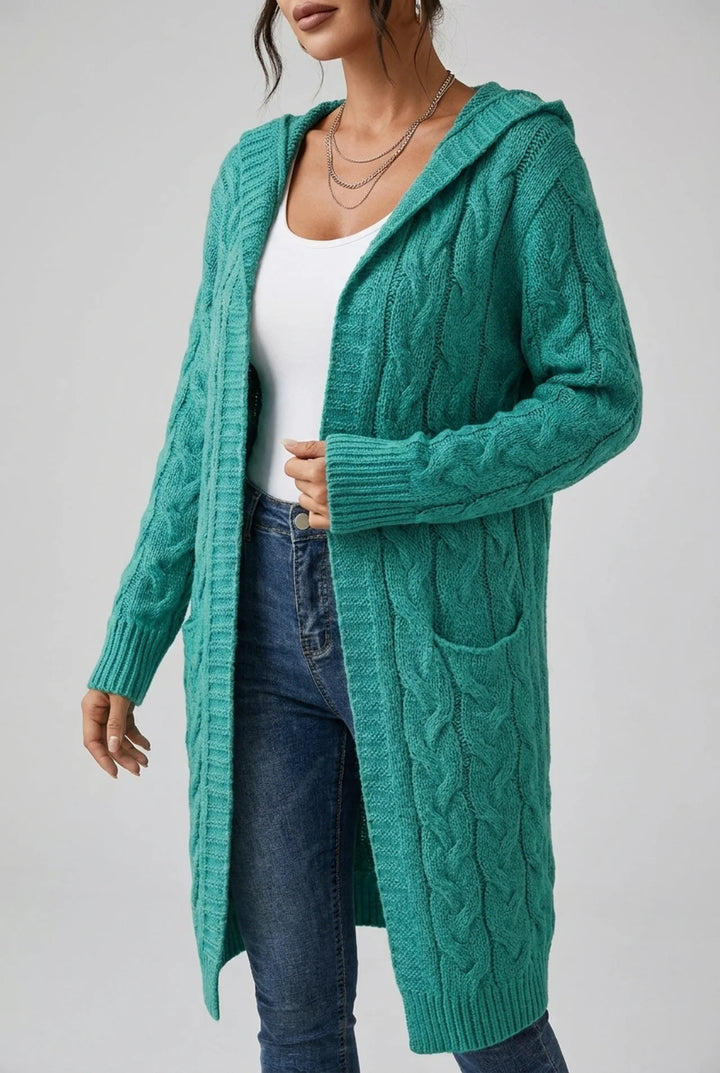 Sabine - Plus Size Hooded Cardigan