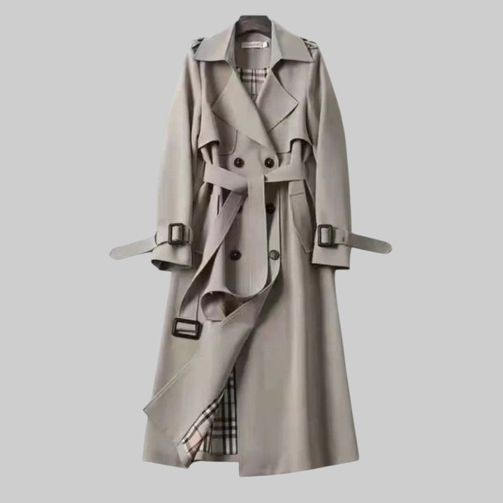 Gray trench coat - Elma Boutique