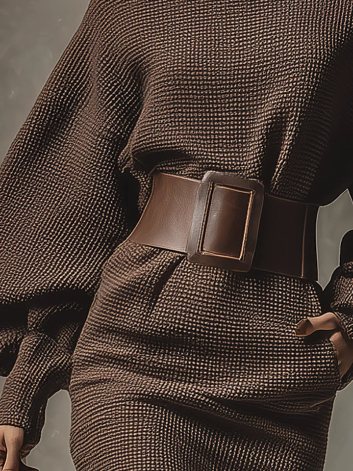 Sweater dress detail - Elma Boutique