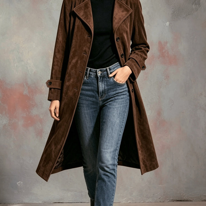 Dark Brown trench coat - Elma Boutique