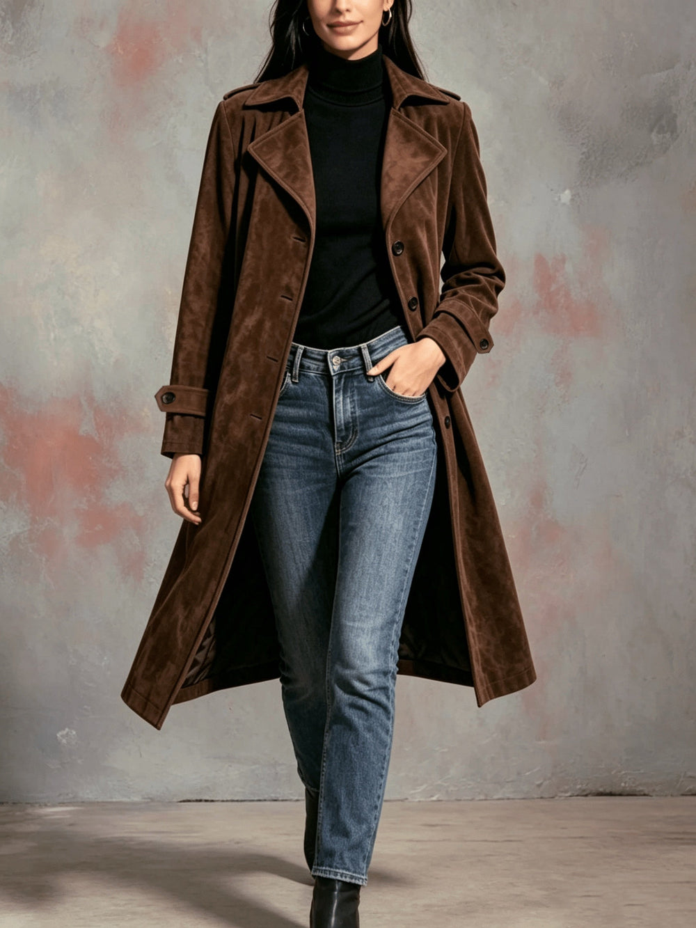 Trench coat detail - Elma Boutique