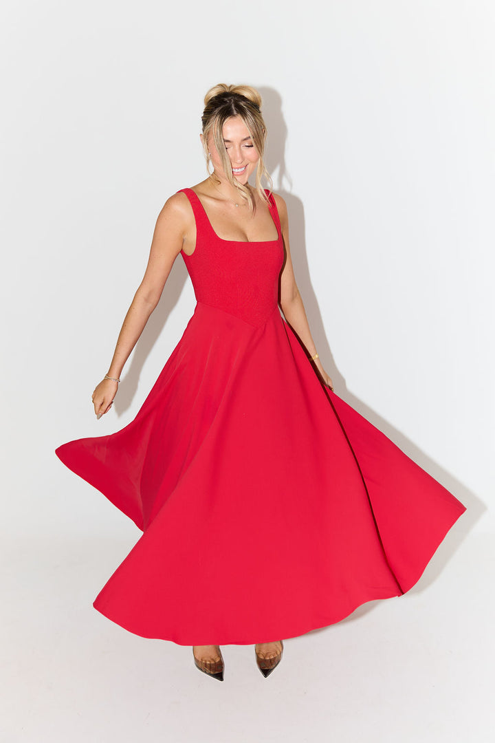 Timeless Flowy Midi Dress detail view