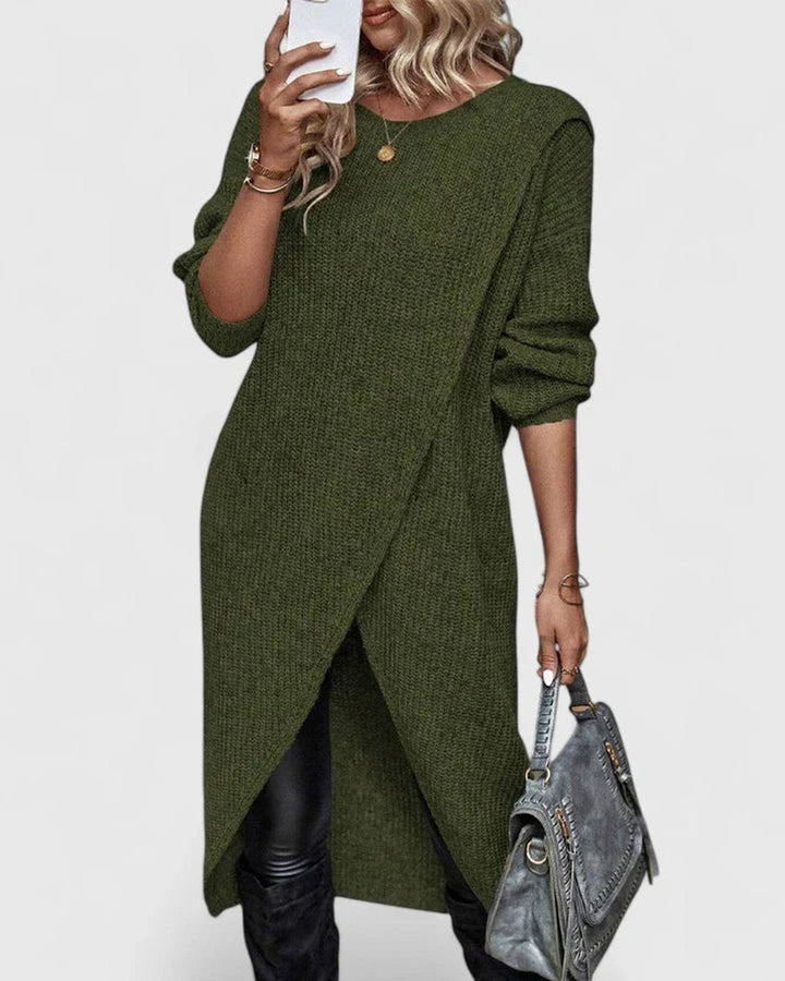 Green sweater dress - Elma Boutique