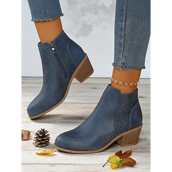 Blue ankle boots - Elma Boutique