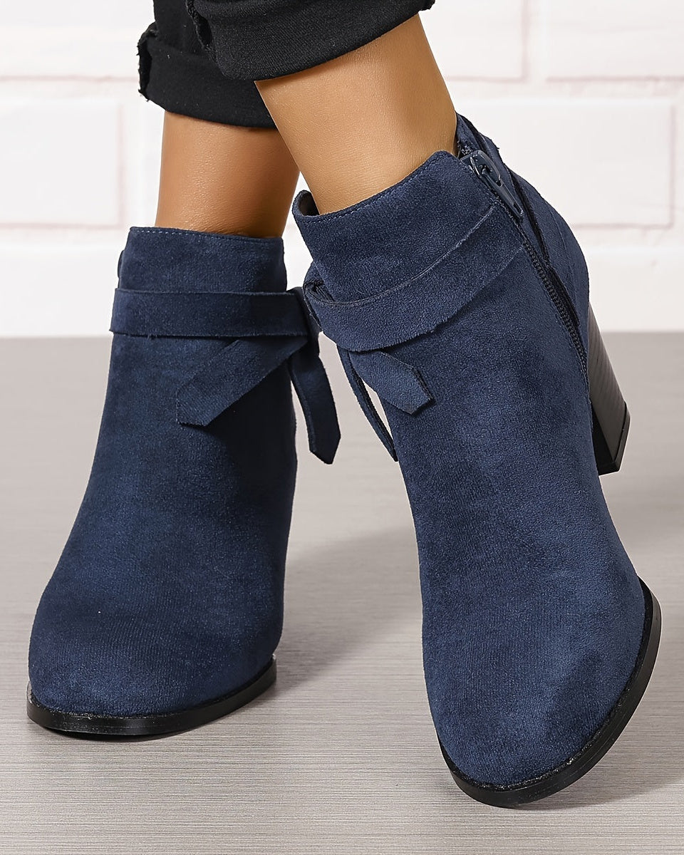 Blue Ankle Boots - Elma Boutique