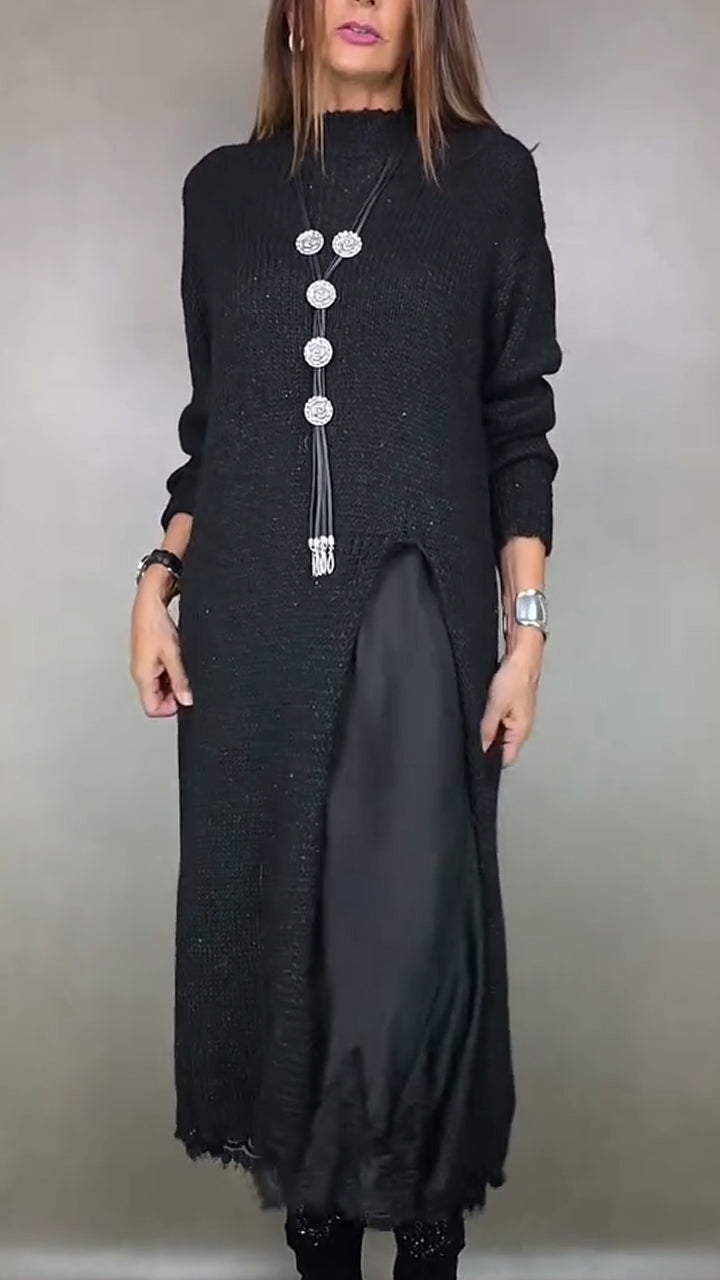 Sweater dress detail - Elma Boutique