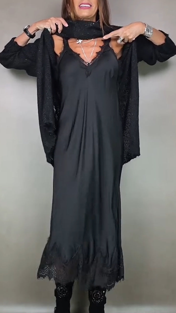 Sweater dress detail - Elma Boutique