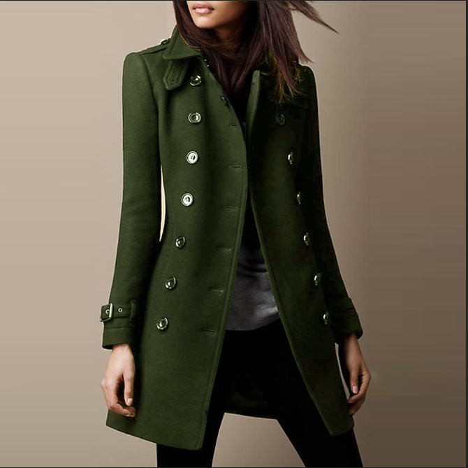 Green coat - Elma Boutique