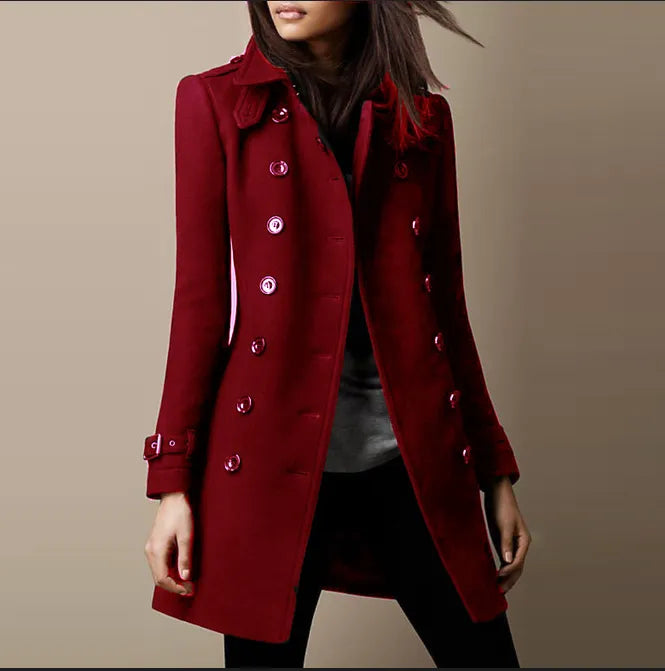 Red coat - Elma Boutique