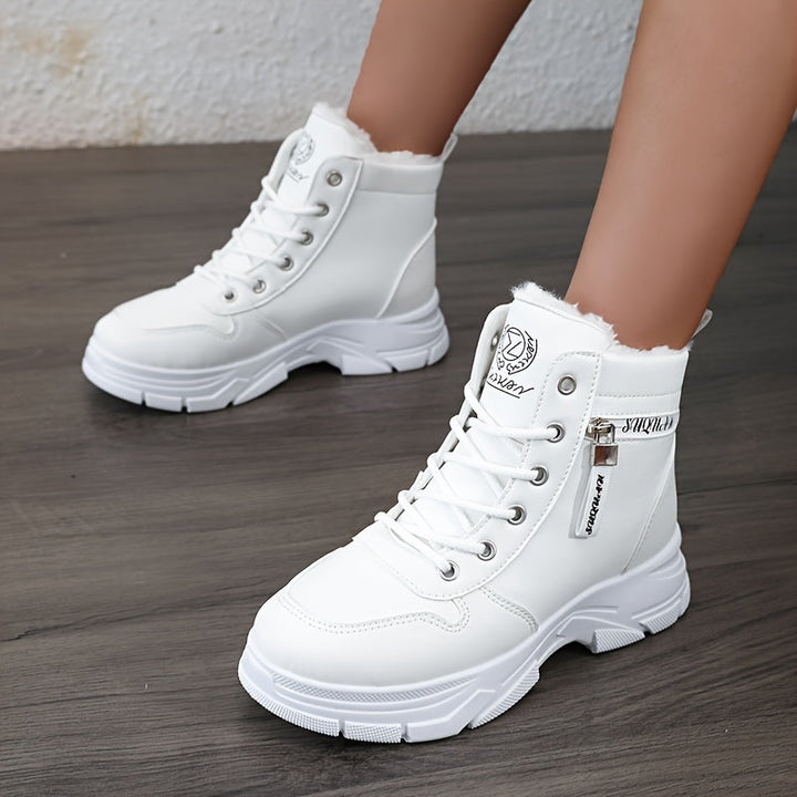 White ankle boots - Elma Boutique