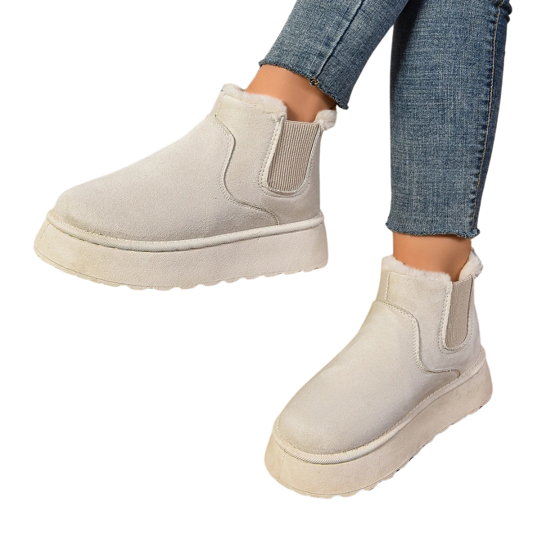 Beige ankle boots - Elma Boutique